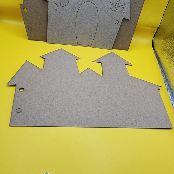4 Chipboard House Die Cuts Scrapbooking Crafting Lot - Picture 5 of 7
